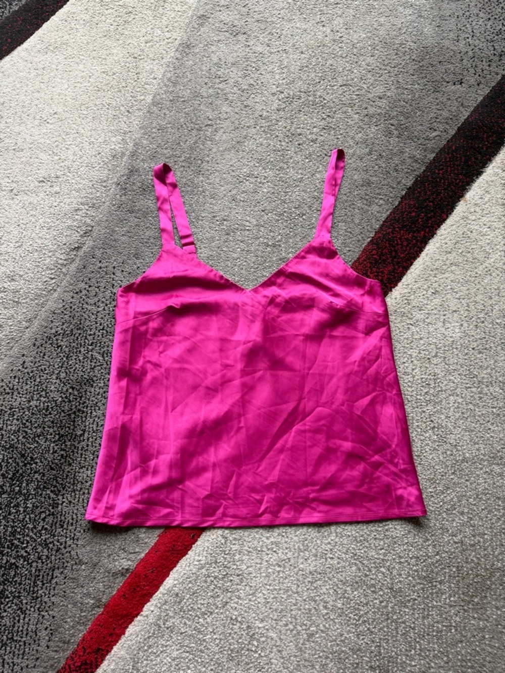 Lulu’s Hot Pink Satin Cami Top